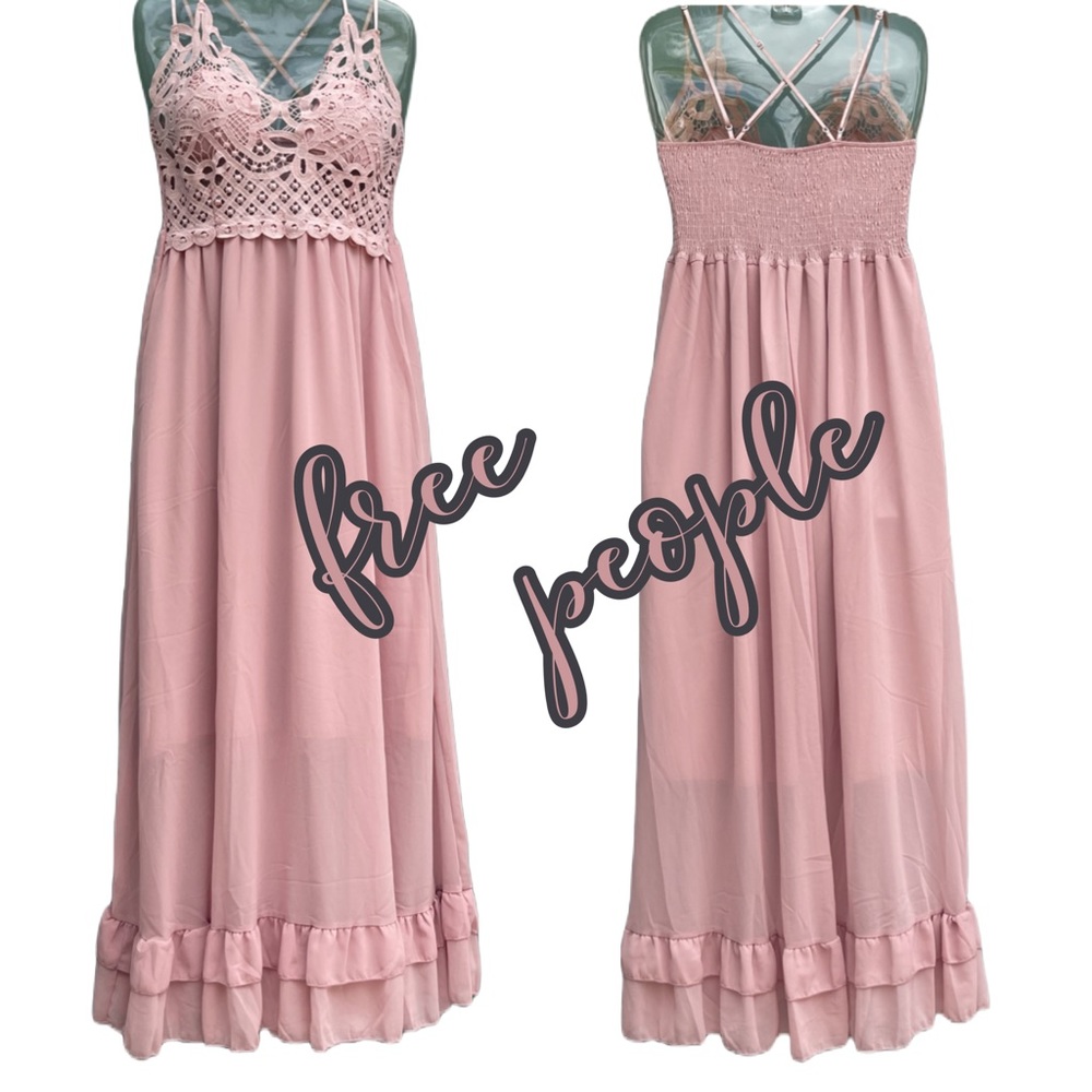 Free People Adella Slip Maxi Dress